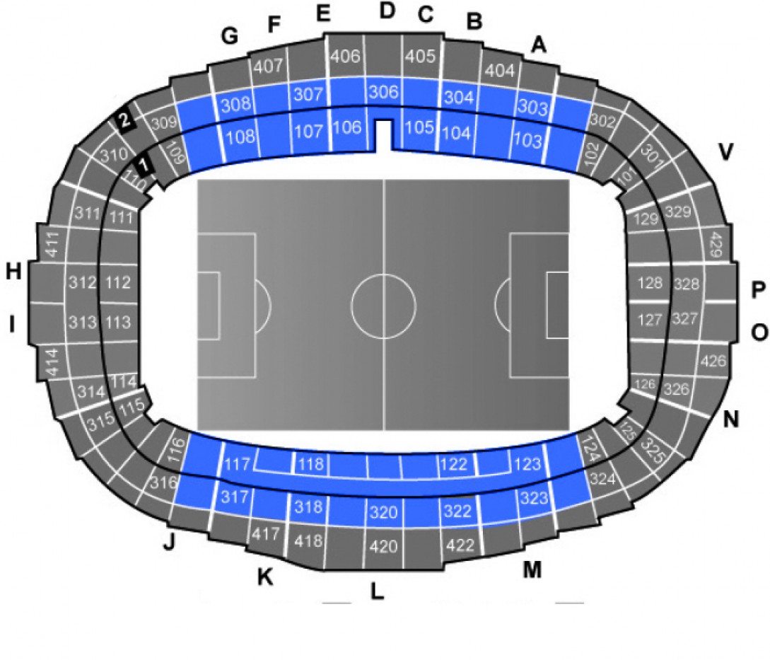 Paris Saint Germain - Stade Brest - Longside Middle and Lower