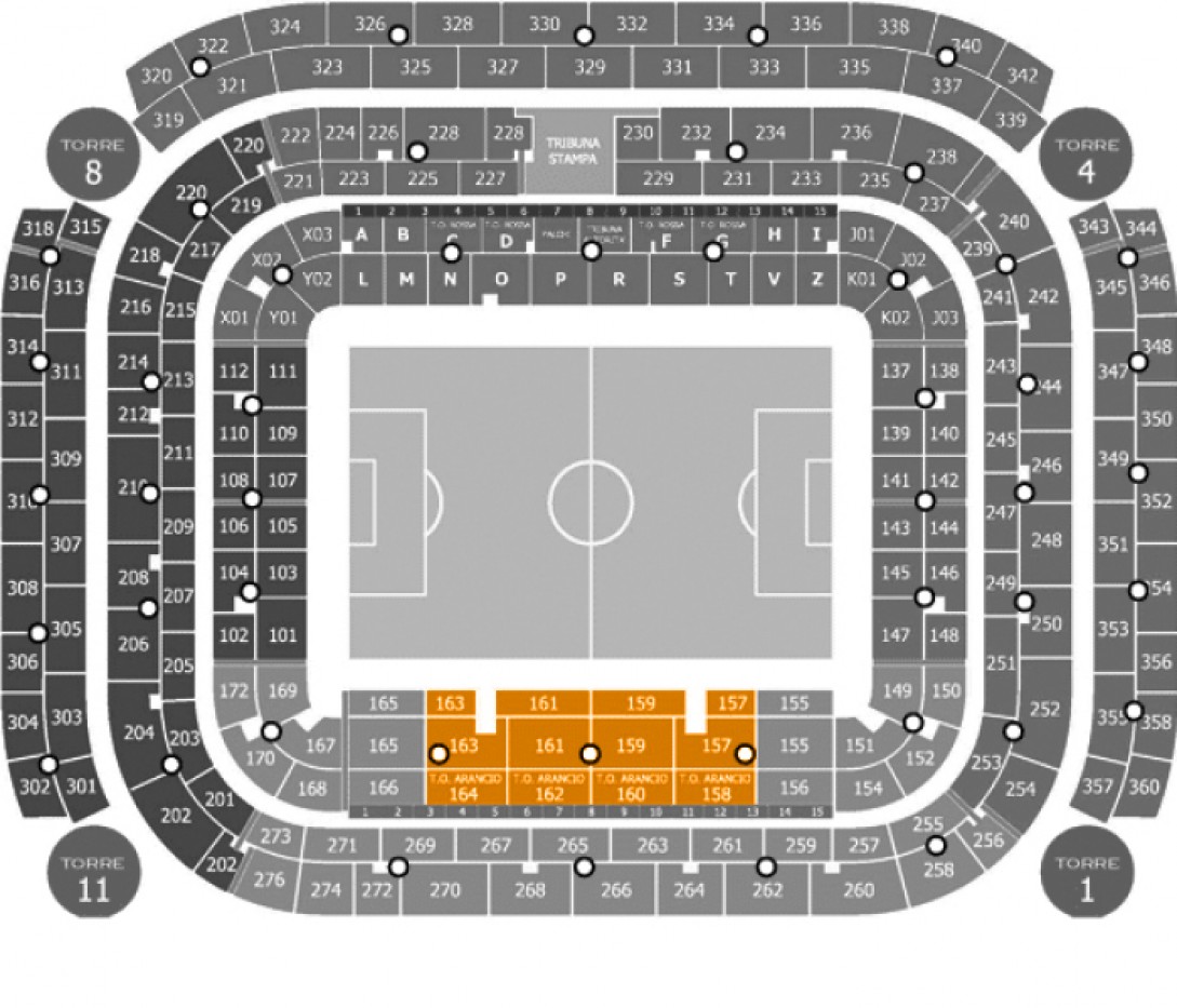 Inter - Hellas Verona - 1° Anello arancio centrale