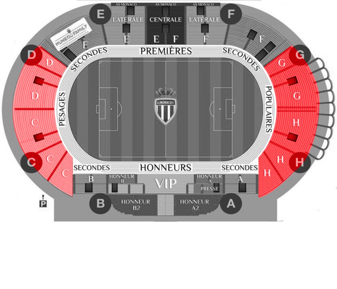As Monaco - Stade De Reims - Pesages