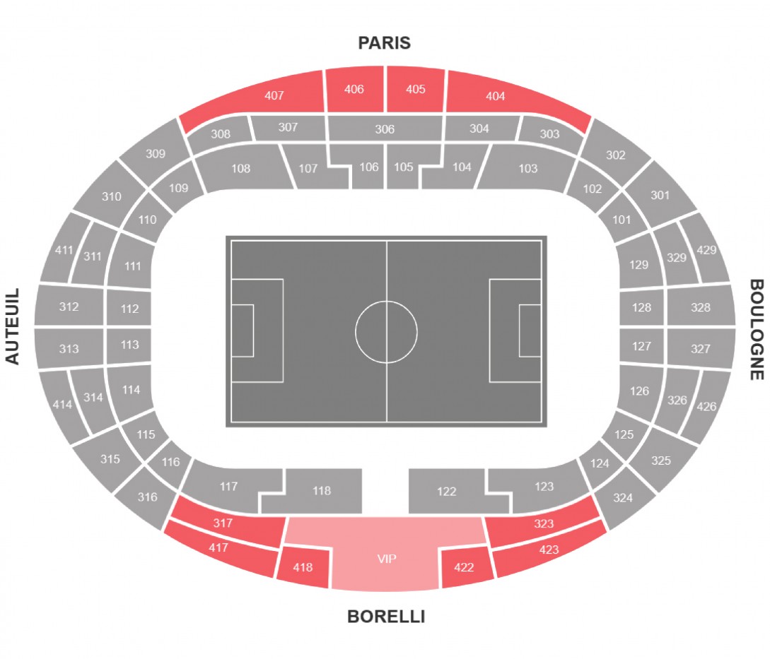 Paris Saint Germain - Olympique Lyonnais. - Longside Upper